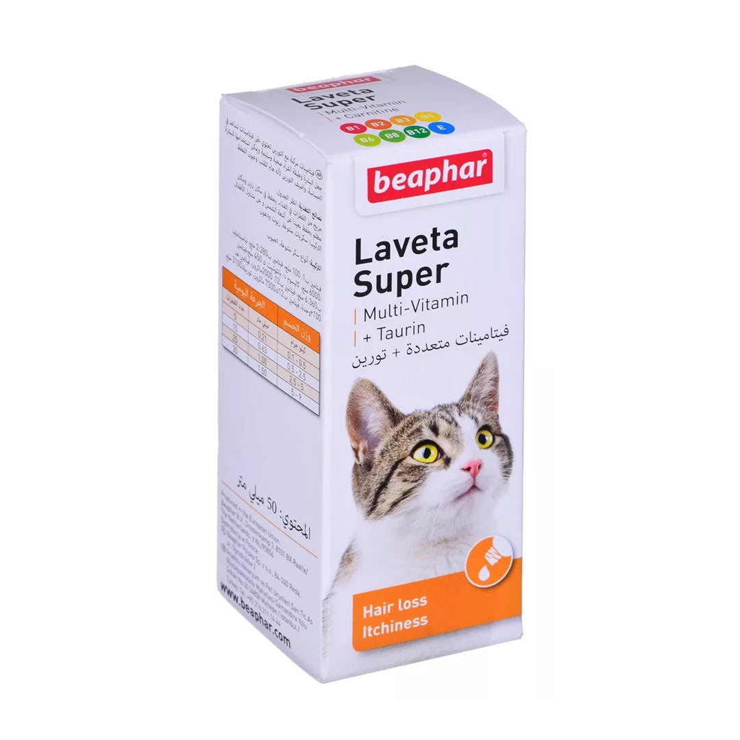 Beaphar Laveta Kedi Taurine Tüy Dökülme Önleyici Besin Takviyesi 50 ML