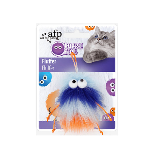 AFP Furry Ball Colorful Cat Toy with Catnip