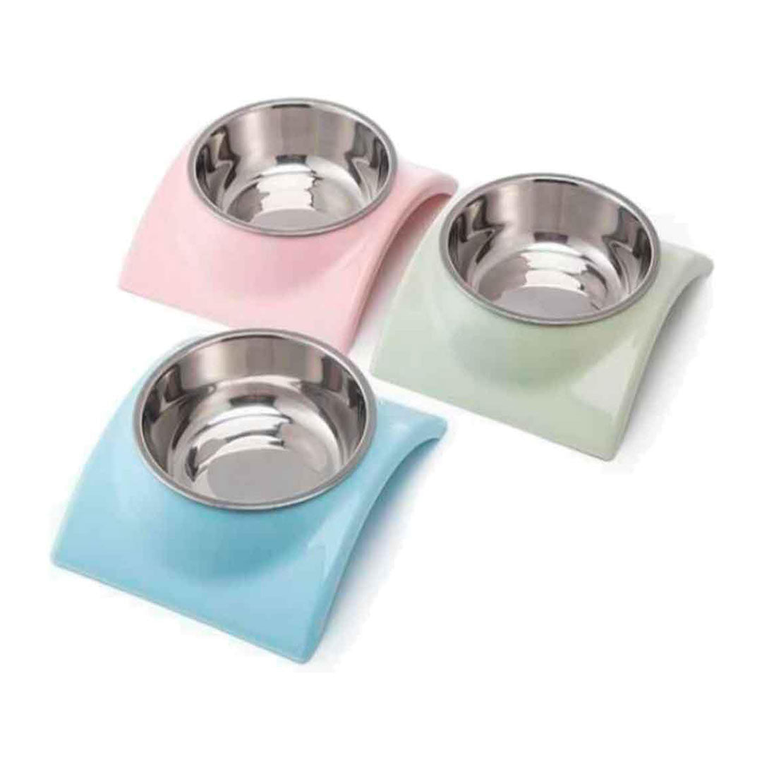 Nunbell Tekli Dikdörtgen Melamin Çelik Mama Kabı 14cm