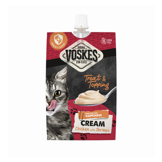 Voskes Creamy Chicken and Shrimp Cat Treat 90 Gr