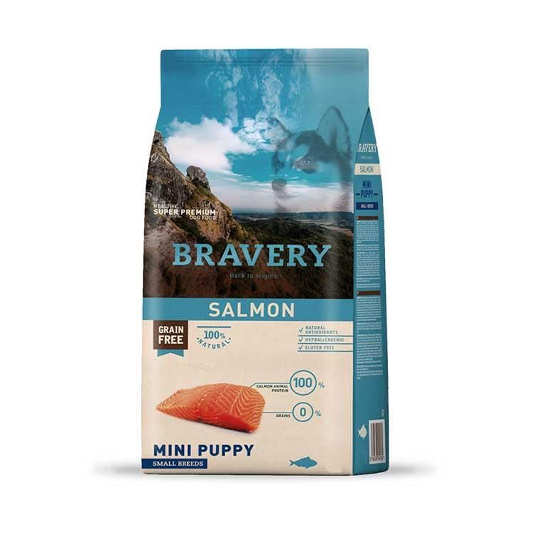 Bravery Tahılsız Somonlu Yavru Mini Irk Köpekler Için Mama 2kg