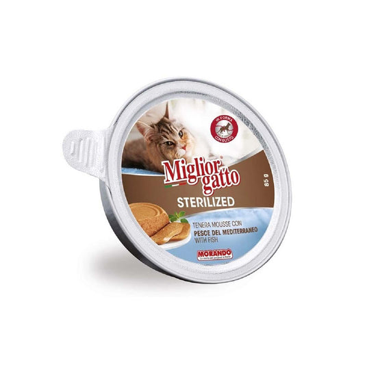 Miglior Gatto Sterilised Mousse Balıklı Kısır Kedi Konservesi 85gr