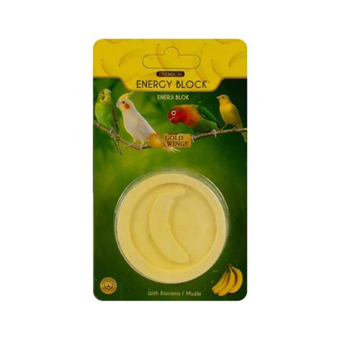 Gold Wings Premium Energy Block for Birds with Bananas 1 Piece