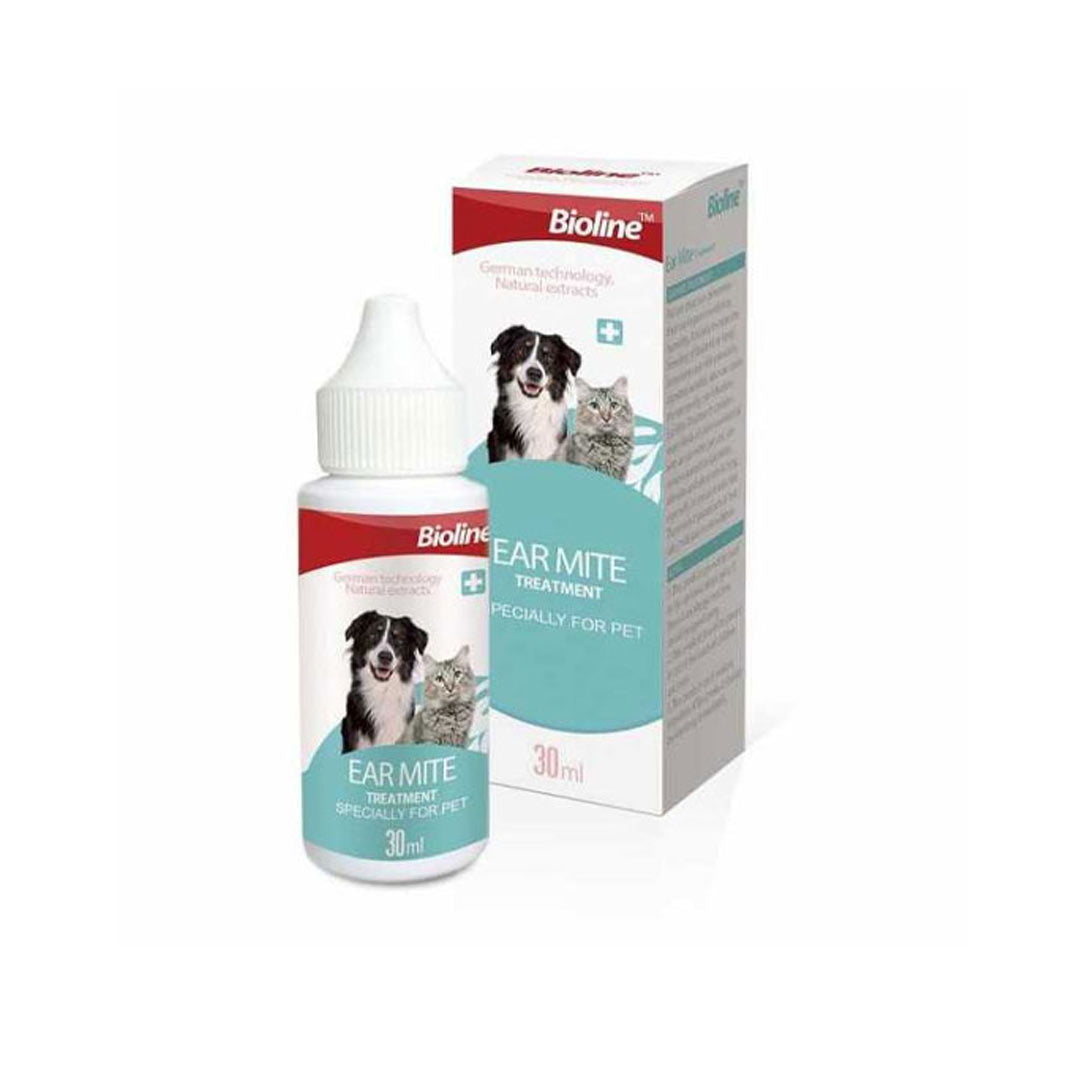 Bioline Kedi ve Köpek Kulak Temizleme Yağı 30 Ml