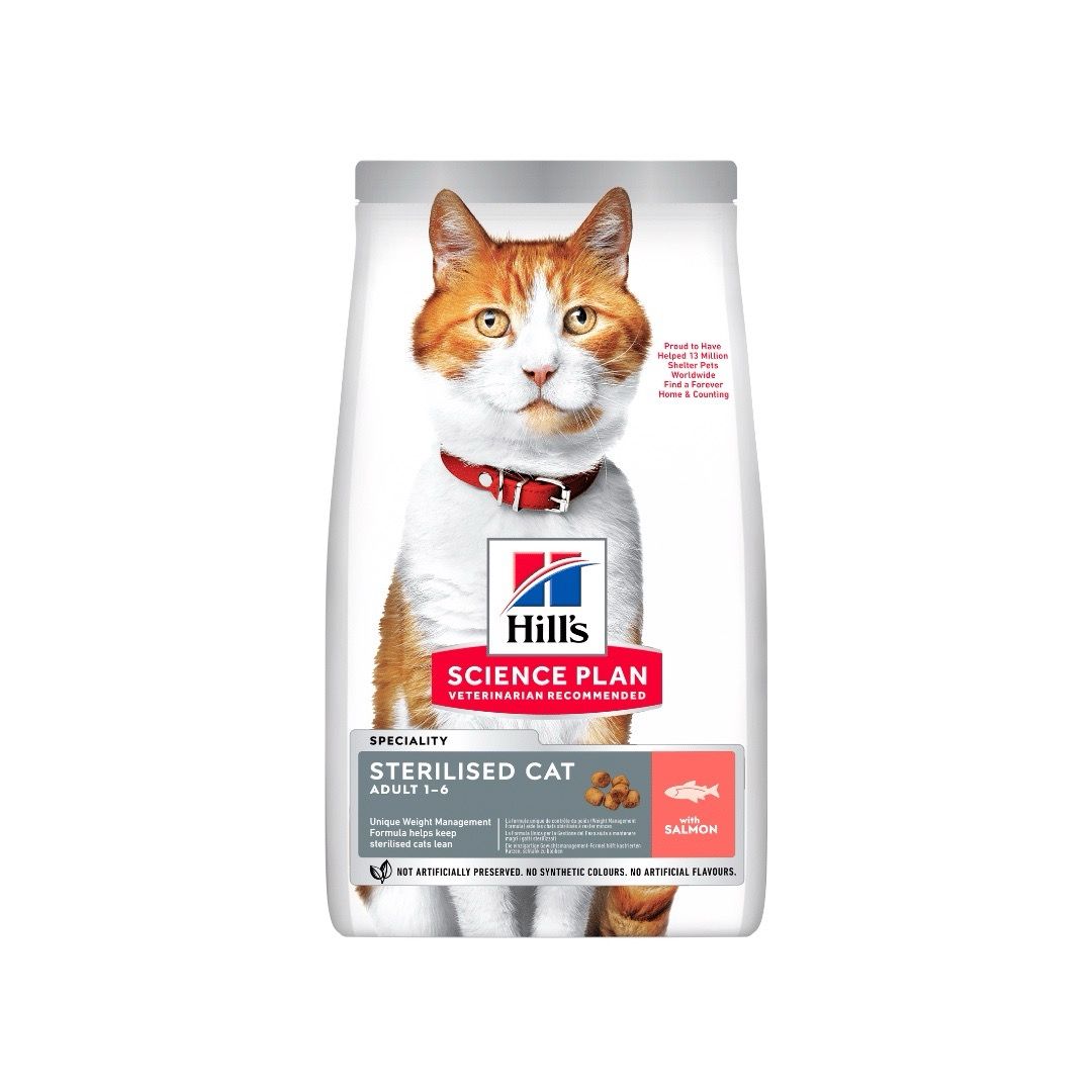 Hill's Science Plan Kısırlaştırılmış Somonlu Yetişkin Kedi Maması 1,5 Kg