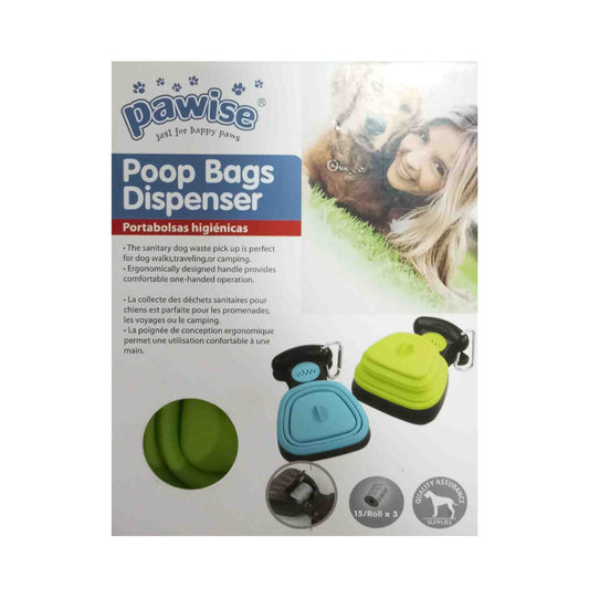 Pawise Poop Bag Holder (14 cm) + 3 Roll Bag