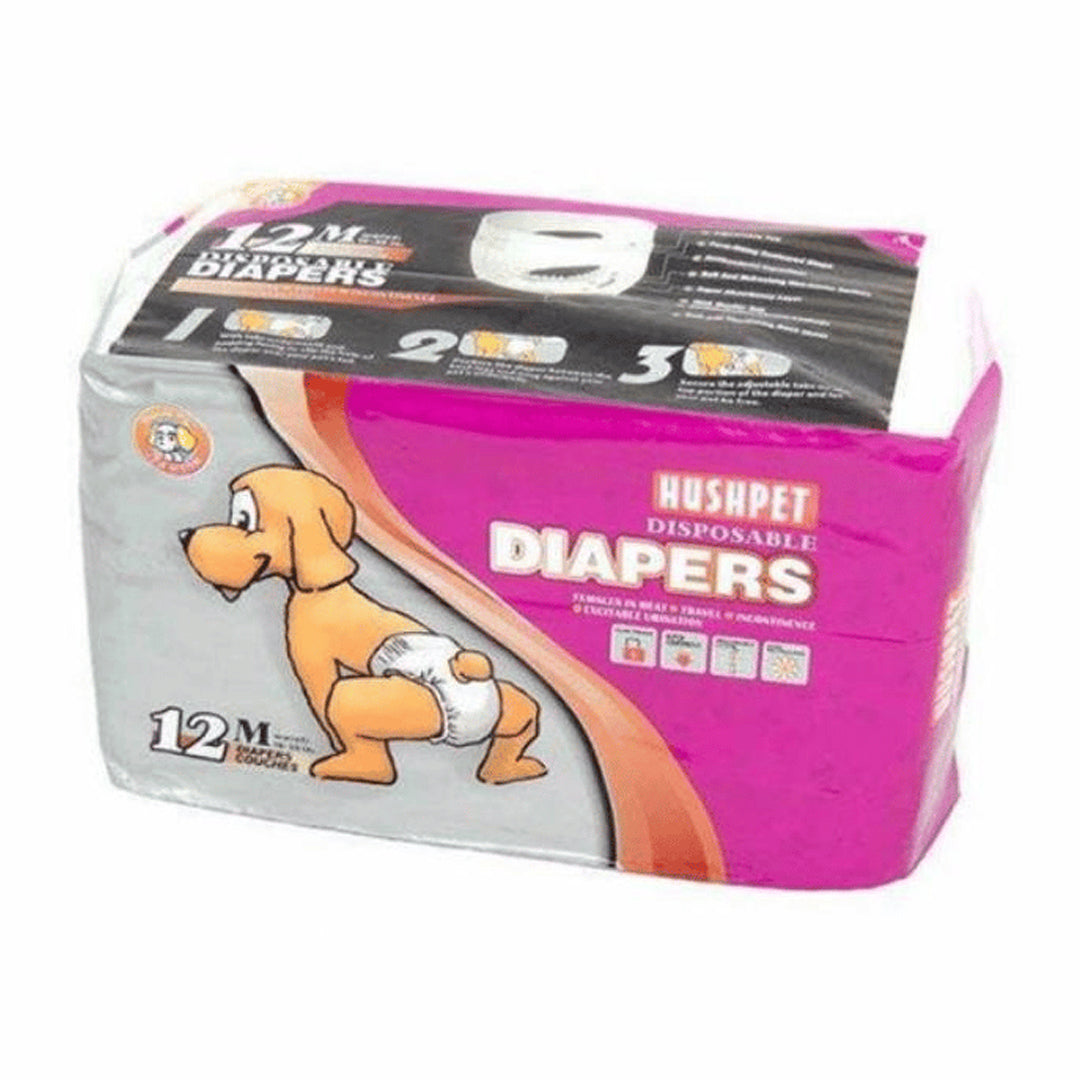 Hushpet Köpek Alt Tuvalet Bezi M 42x60 cm 12'li