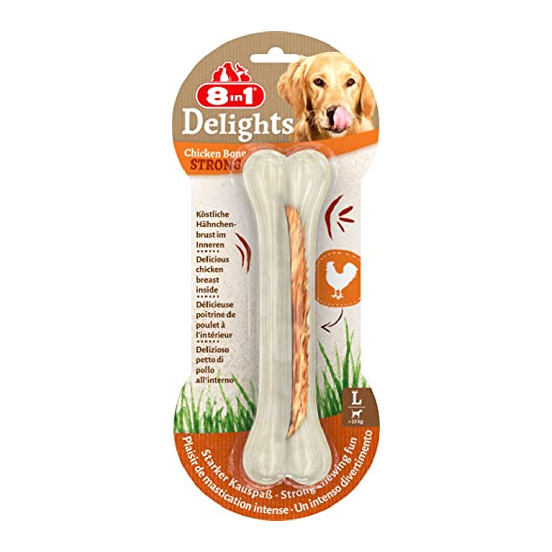 8 In 1 Delights Oral Care Bone for Dogs L 130 Gr