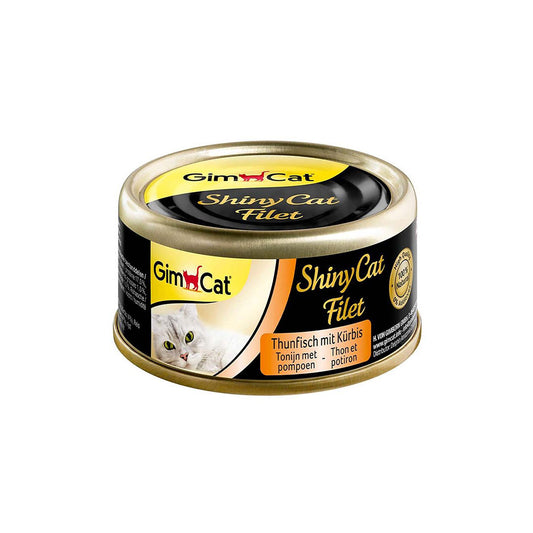 GimCat ShinyCat Ton Fileto ve Balkabaklı Kedi Konservesi 70 Gr