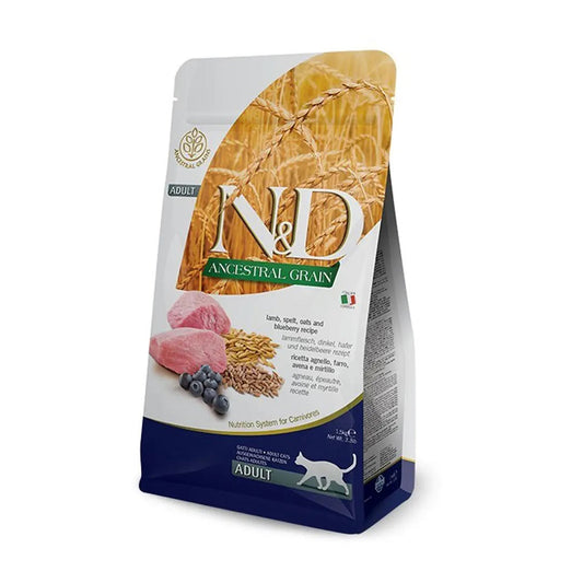 N&D Low Grain Adult Cat Food With Lamb and Blueberry 1.5kg