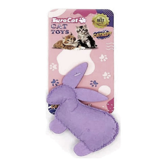 EuroCat Toys Plush Rabbit Shaped Cat Toy