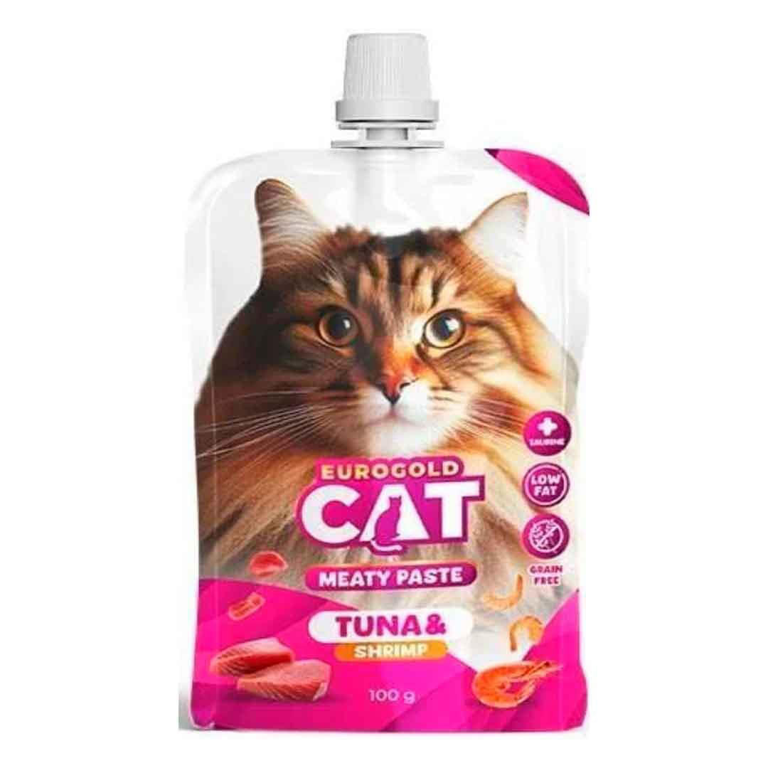 EuroGold Et Ezmeli Ton Balıklı ve Karidesli Kedi Ödül Mamasi 100gr