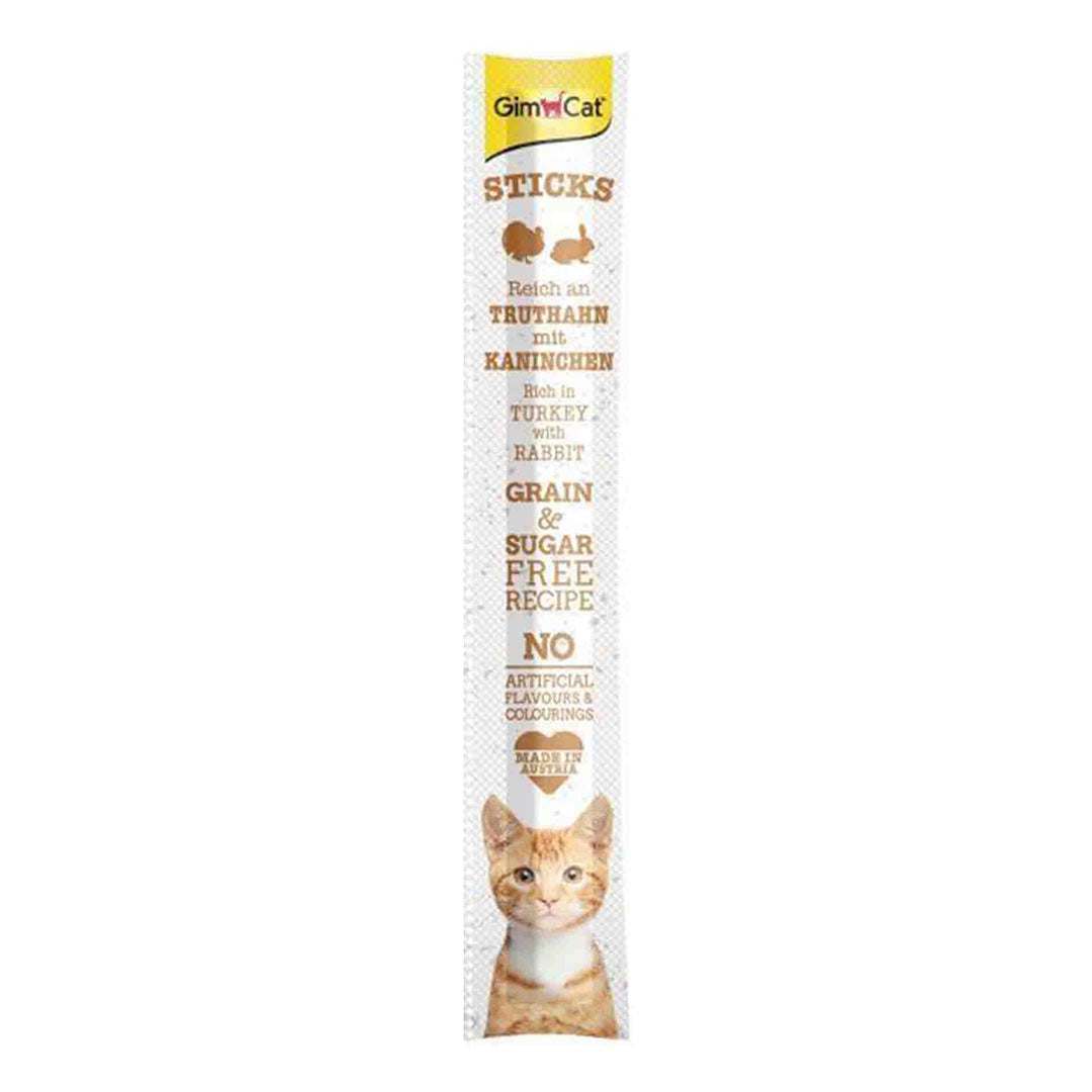 GimCat Sticks Turkey and Rabbit Meat Cat Treat 5gr