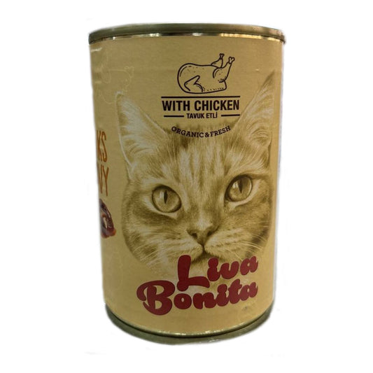 Liva Bonita Tavuklu Yetişkin Kedi Konservesi 400gr