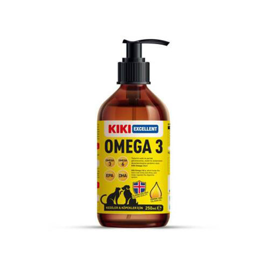 KIKI Excellent Omega 3 Salmon Oil for Cats and Dogs 250ml