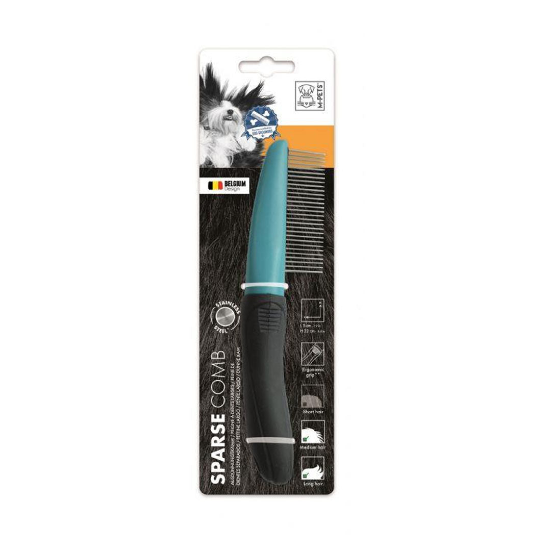 M-Pets Sparse Uzun Tüylü Köpekler için Tarak 5x22cm