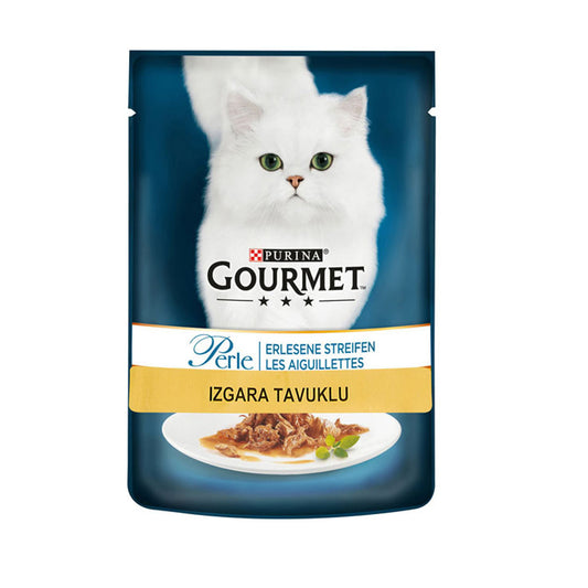 Purina پوچ گربه بالغ با گوشت و مرغ کبابی 85 گرم