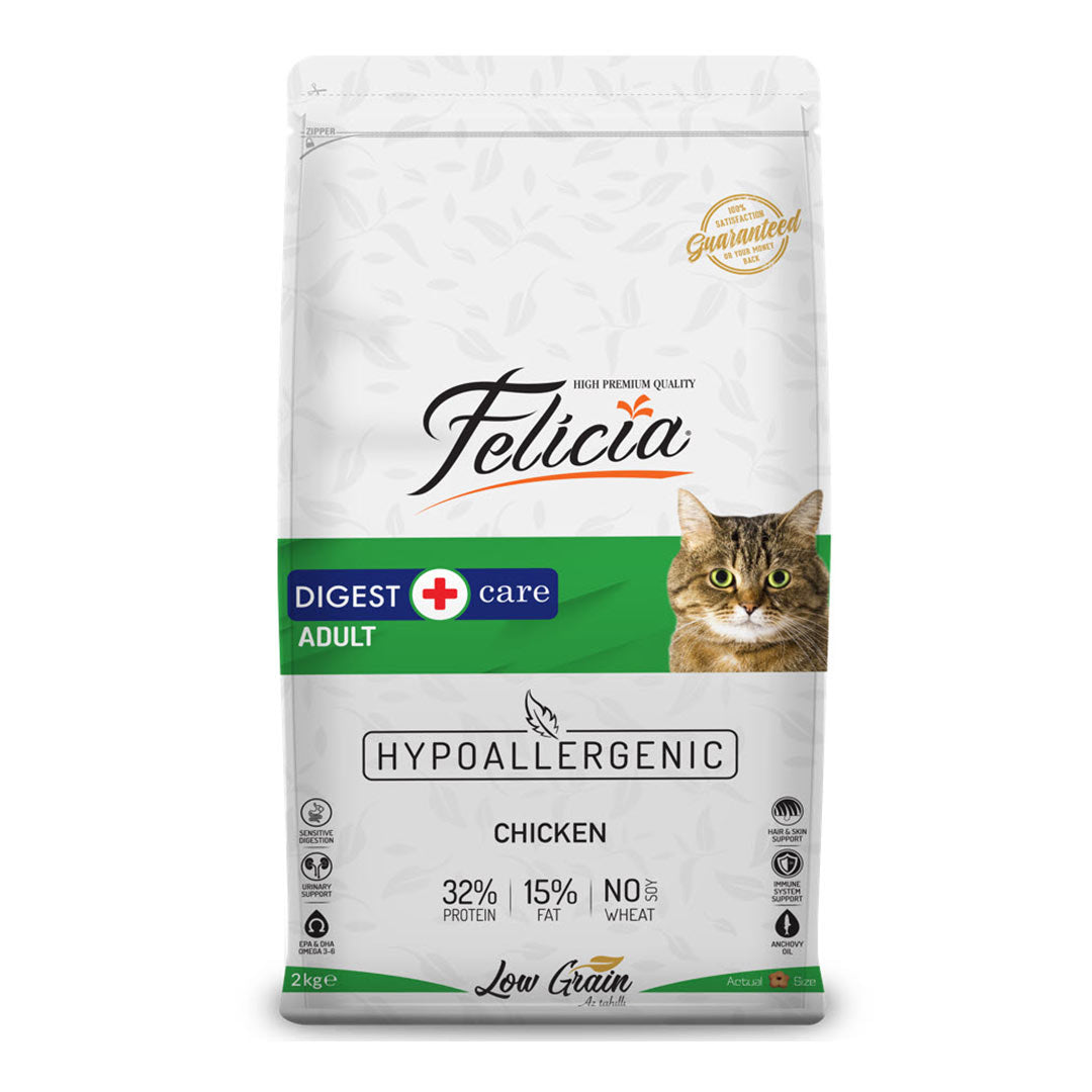 Felicia Kedi Maması Tavuklu HypoAllergenic Az Tahıllı 2 Kg