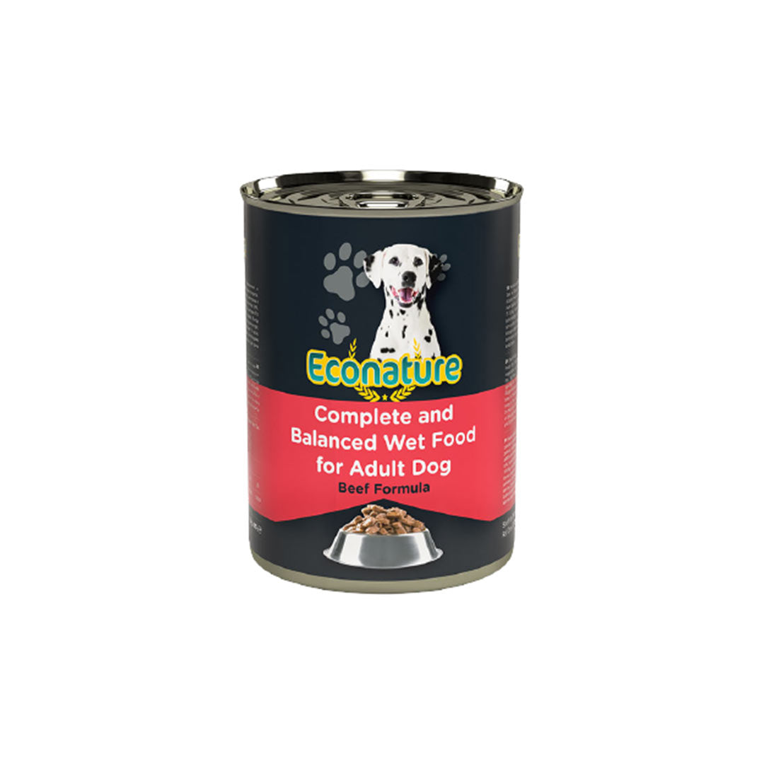 Econature Beef Chunks in Gravy for Adult Dogs 400g