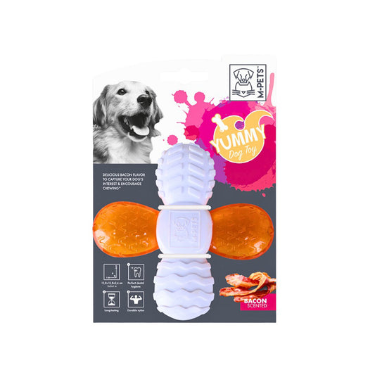 M-Pets Yummy Cross Pastirma Aromalı Kauçuk Köpek Oyuncağı