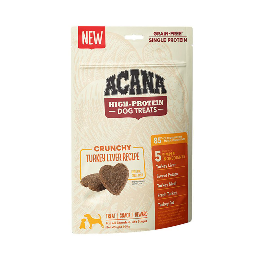 Acana Crunchy Tahılsız Hindi Ciğerli Gevrek Köpek Ödülü 100 gr
