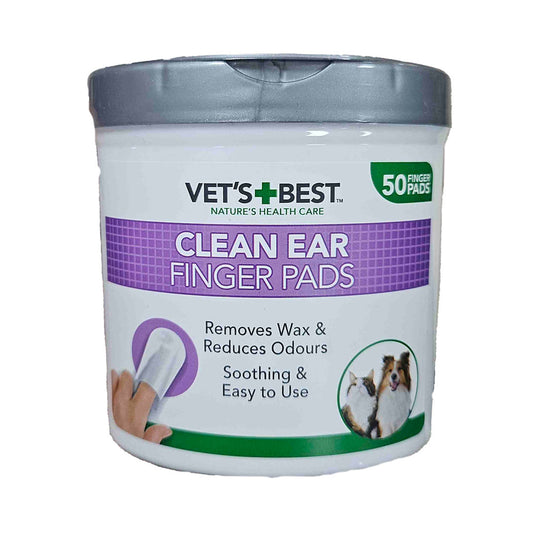 Vet’s Best Kedi ve Köpek Kulak Temizleme Parmak Pedi 50li