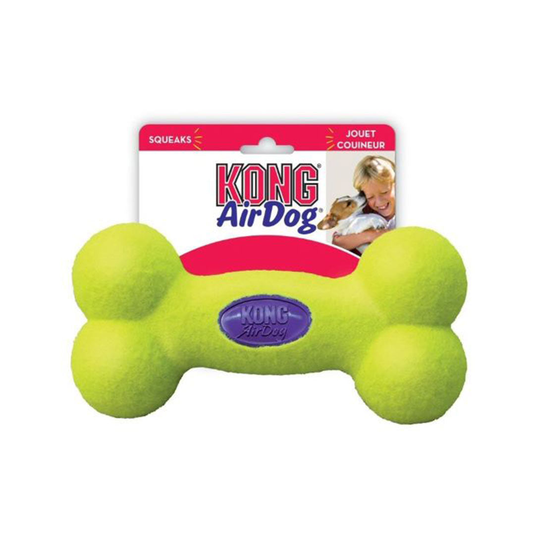 اسباب بازی کوچک سگ KONG AirDog به شکل استخوان با صدای جیغ