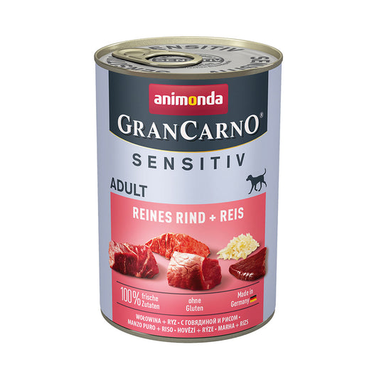 Animonda Gran Carno Sensitive Sığır Etli Ve Pirinçli Yetişkin Köpek Konservesi 400 Gr