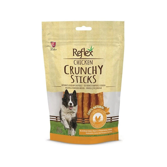 Reflex Chicken Crunchy Sticks Dog Treats 80g