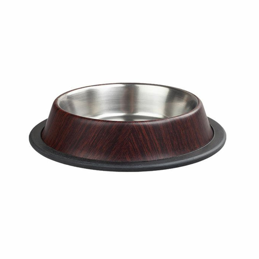EuroDog Asr (W) Bamboo Patterned Food and Water Bowl 08 Oz