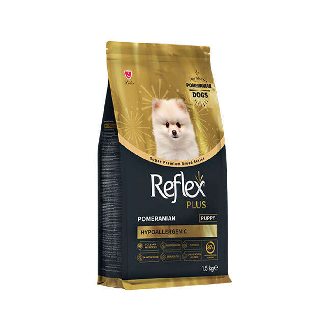 Reflex Plus Hypoallergenic Tavuklu Pomeranian Özel Irk Yavru Köpek Maması 1,5 Kg