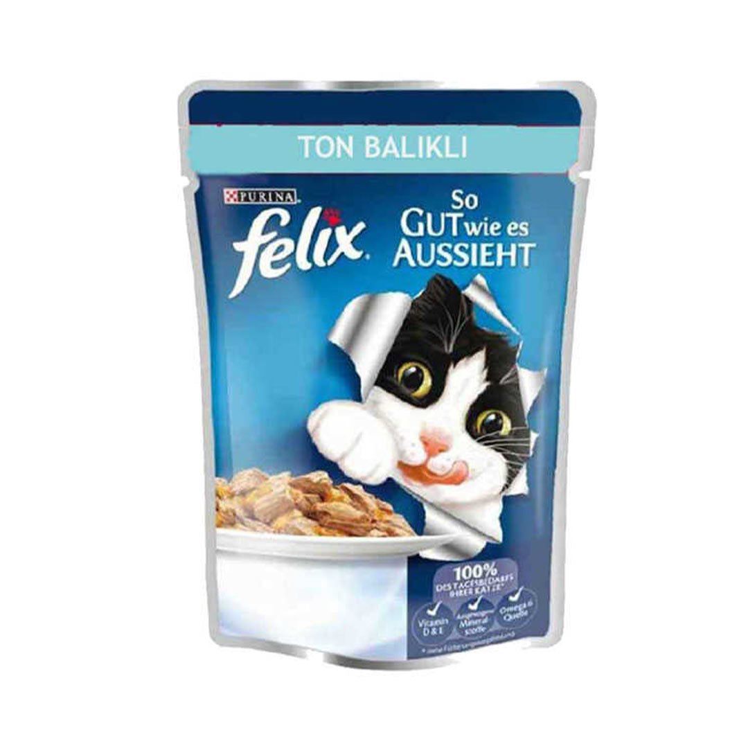 Felix Ton Balıklı Pouch Yaş Kedi Maması 100 g