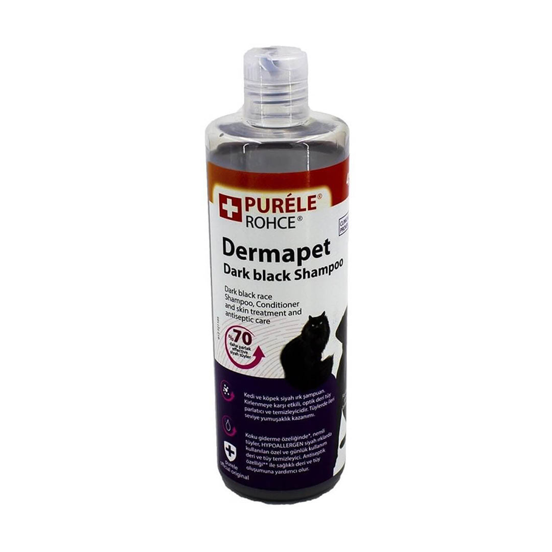 Purele Dermatologically Effective Creamy Shampoo for Black Breed Cats and Dogs 450ml