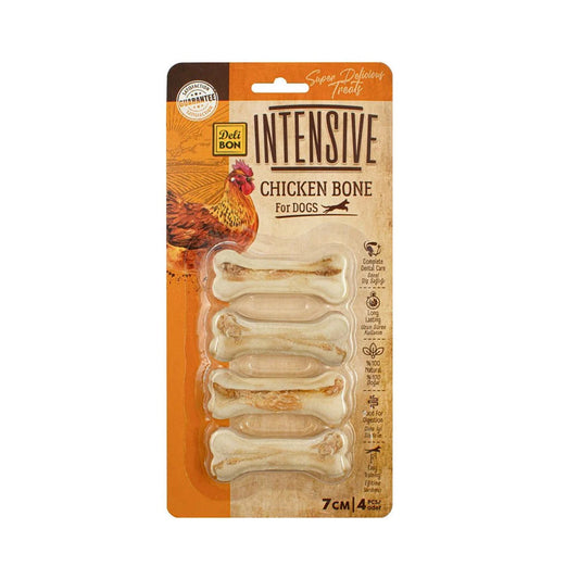 Delibon Intensive Chicken Dog treat Bone 7 Cm 4 Pieces