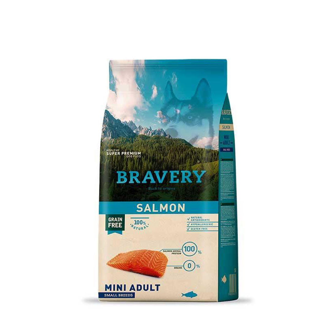 Bravery Grain-Free Adult Small Breed Salmon Dog Food 2 Kg