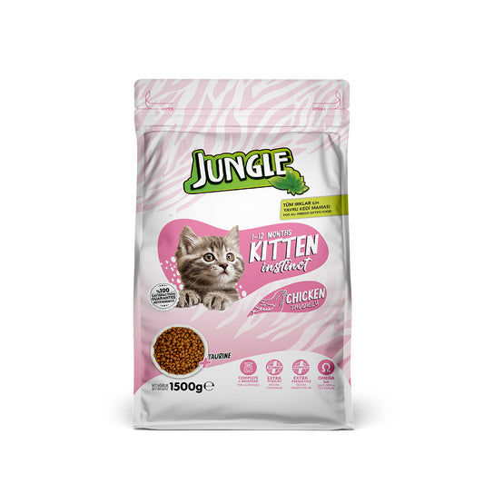 Jungle Tavuklu Yavru Kedi Maması 1,5 Kg