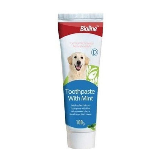 Bioline Mint Flavored Dog Toothpaste 100gr