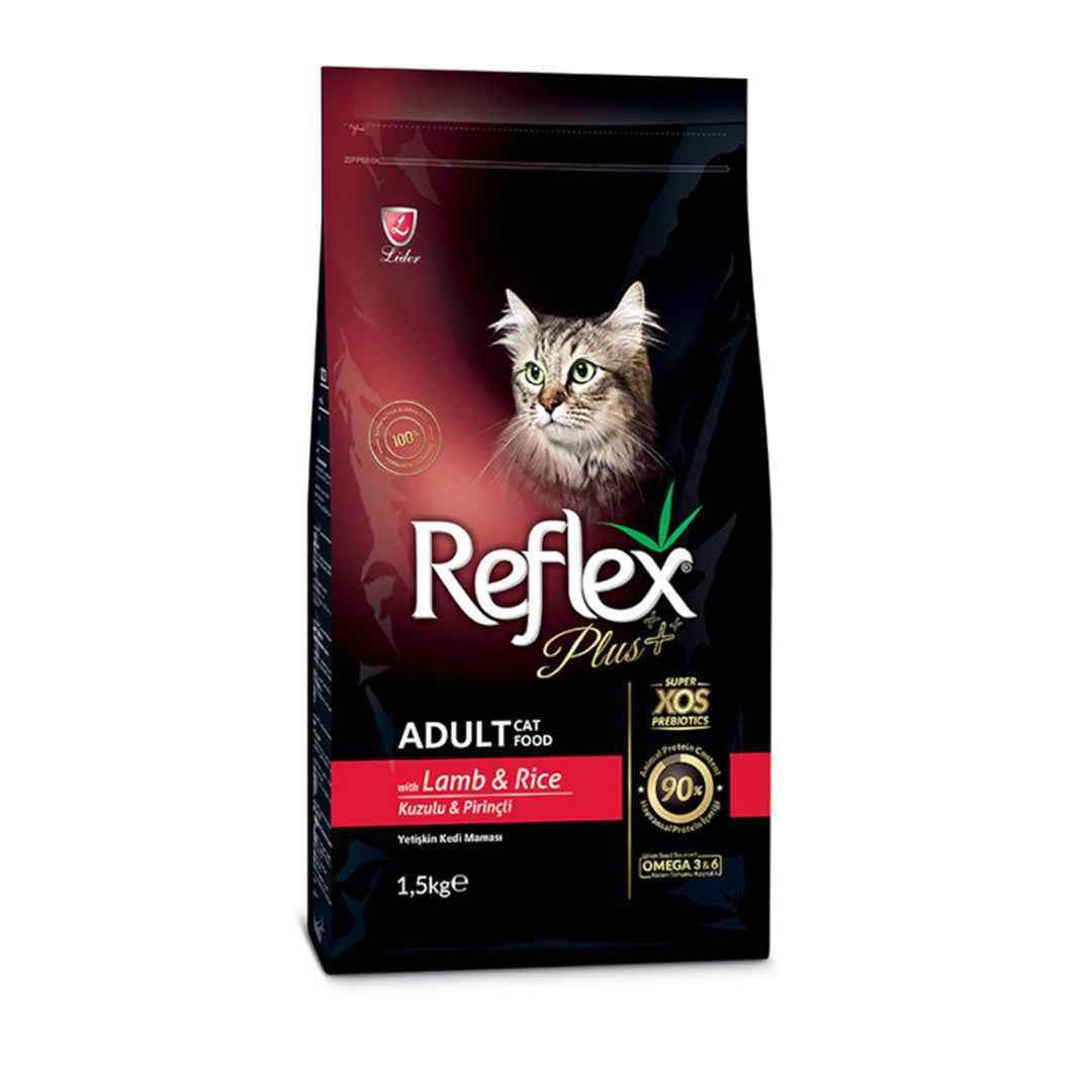 Reflex Plus Kuzu ve Pirinçli Etli Yetişkin Kedi Maması 1,5kg