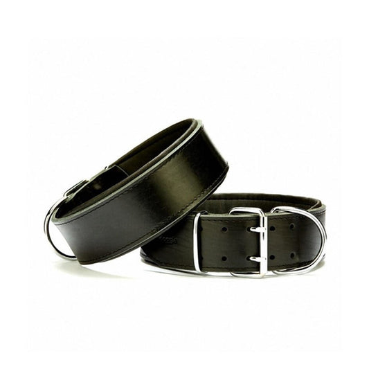 Doggie Çift Kat Deri Extra Sade Deri Köpek Boyun Tasması 5x60-70 Cm