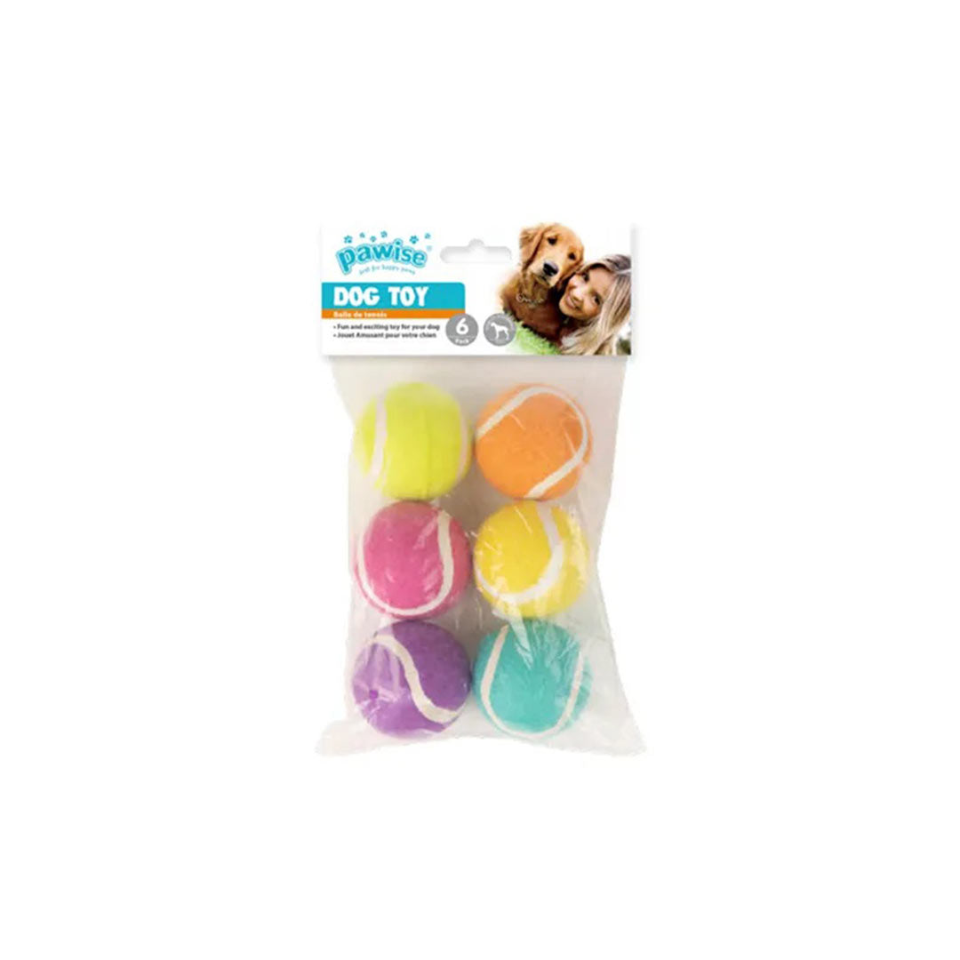 Pawise Tenis Topu Köpek Oyuncağı 6 Adet 5 Cm