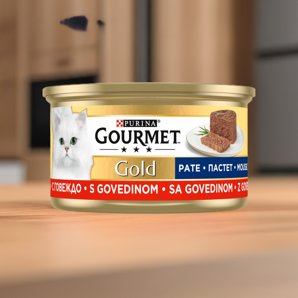 Gourmet Gold Dana Pate Islak Kedi Maması 85g